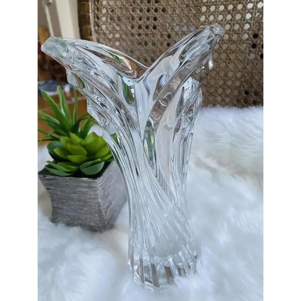 Clear Glass Decorative Vase